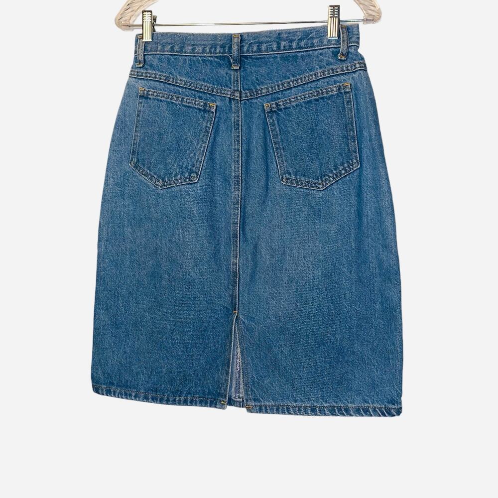Vintage Action West Women’s Casual Knee‎ Length Denim Skirt ( 26)